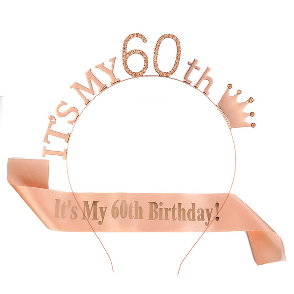 Shoulder Strap Hair Band Set And Birthday Crown Metal Semimanual Semimechanical