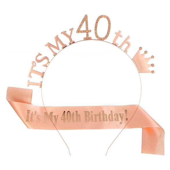 Shoulder Strap Hair Band Set And Birthday Crown Metal Semimanual Semimechanical