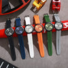 Silicone Alloy Quartz Business Watches For Men With Round Dial