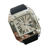 Silicone Alloy Stainless Steel Men's Square Casual Quartz Watch