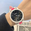 Silicone Band Watch Alloy Case Round Dial Casual Style