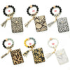 Silicone Bead Card Bag Sunflower Snake Women's Handmade Geometric Bracelet Keychain Mini Wallet