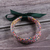 Silicone Five Layer Bracelet With Solid And Mixed Colors And Ribbon Lovely Style Jelly Bangles