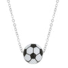 Silicone Geometric Basketball Pendant Handmade Unisex Sports Style Necklace Jewelry