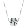 Silicone Geometric Basketball Pendant Handmade Unisex Sports Style Necklace Jewelry