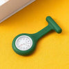 Silicone Plastic Stainless Steel Fashion Unisex Round Dial Tshaped Pocket Pin Hanging Watch