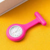 Silicone Plastic Stainless Steel Fashion Unisex Round Dial Tshaped Pocket Pin Hanging Watch