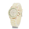 Silicone Plastic Watch Round Dial Leisure Style Student Women's Watch