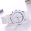 Silicone Plastic Watch Round Dial Leisure Style Student Women's Watch