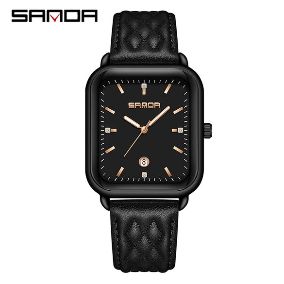 Silicone Quartz Waterproof Casual Square Dial Men's And Women's Watches With Zinc Alloy Case And Stainless Steel Clasp