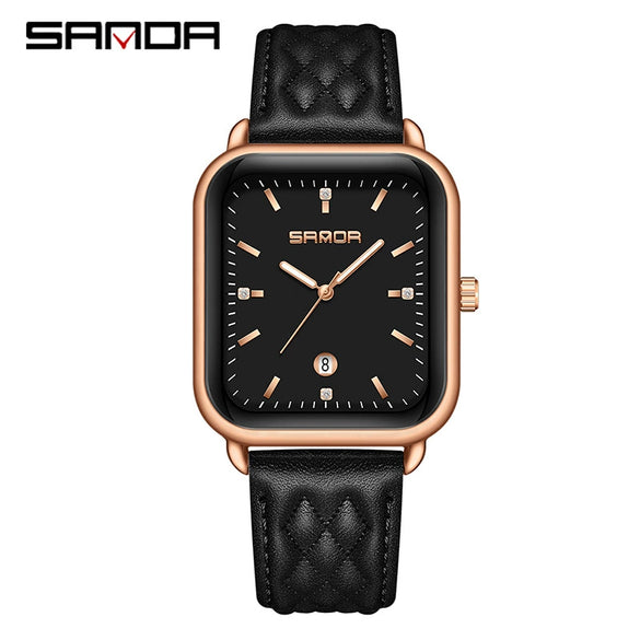 Silicone Quartz Waterproof Casual Square Dial Men's And Women's Watches With Zinc Alloy Case And Stainless Steel Clasp