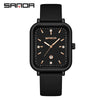 Silicone Quartz Waterproof Casual Square Dial Men's And Women's Watches With Zinc Alloy Case And Stainless Steel Clasp