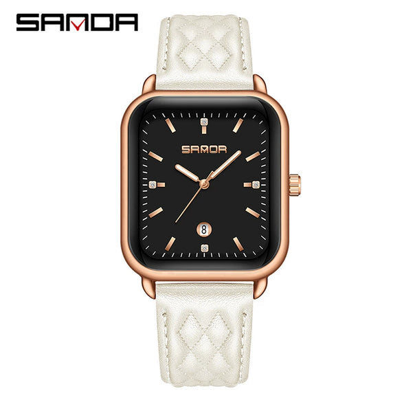 Silicone Quartz Waterproof Casual Square Dial Men's And Women's Watches With Zinc Alloy Case And Stainless Steel Clasp