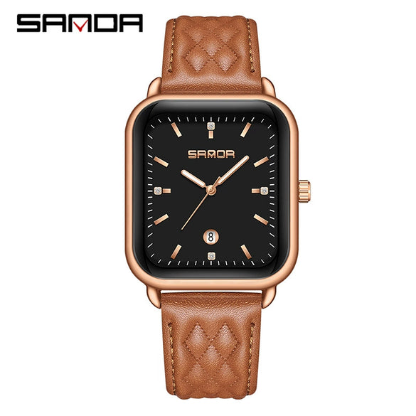 Silicone Quartz Waterproof Casual Square Dial Men's And Women's Watches With Zinc Alloy Case And Stainless Steel Clasp