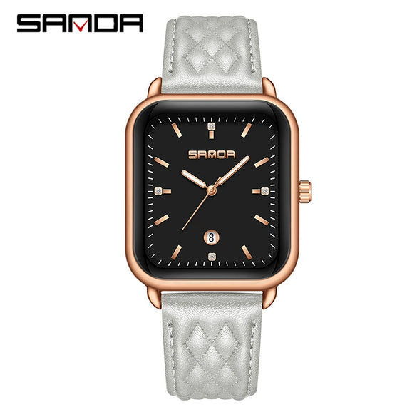 Silicone Quartz Waterproof Casual Square Dial Men's And Women's Watches With Zinc Alloy Case And Stainless Steel Clasp