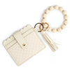 Silicone Woven Grid Stripe Keychain Wallet Card Bag Id Bag With Modern Simplicity Style