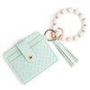 Silicone Woven Grid Stripe Keychain Wallet Card Bag Id Bag With Modern Simplicity Style