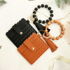 Silicone Woven Grid Stripe Keychain Wallet Card Bag Id Bag With Modern Simplicity Style