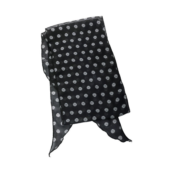 Silk And Polyester Acrylic Mesh Scarf Poll Dot Geometric Tie Dye Women Accessories