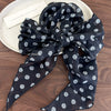 Silk And Polyester Acrylic Mesh Scarf Poll Dot Geometric Tie Dye Women Accessories
