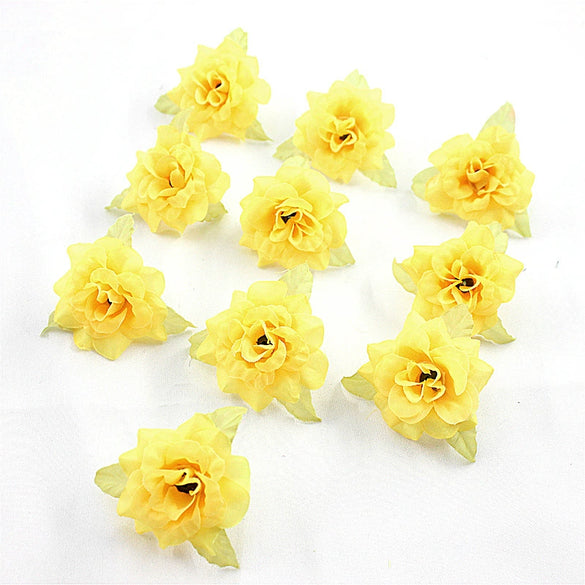 Silk Flower Handmade Small Rose Flower Head Flower Hairpin Wreath