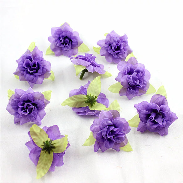 Silk Flower Handmade Small Rose Flower Head Flower Hairpin Wreath