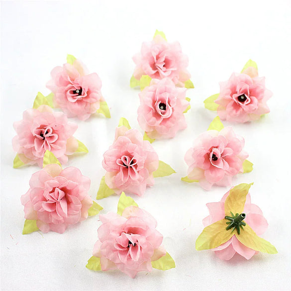 Silk Flower Handmade Small Rose Flower Head Flower Hairpin Wreath