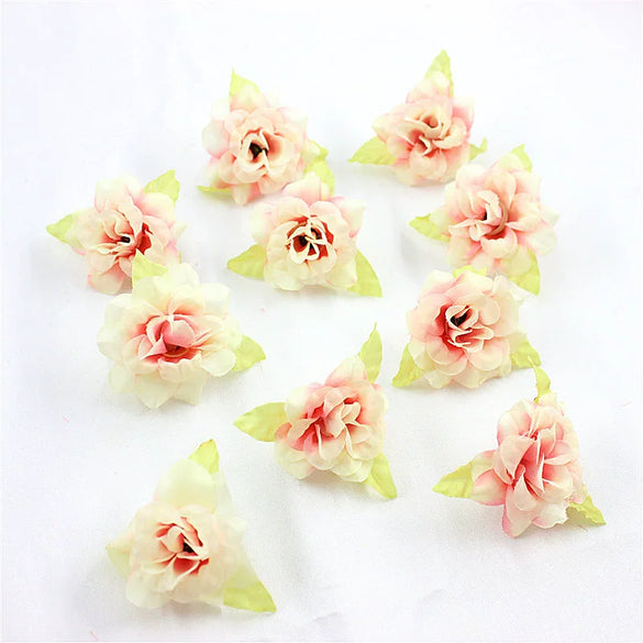 Silk Flower Handmade Small Rose Flower Head Flower Hairpin Wreath