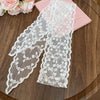 Silk Lace Embroidered Geometric Checkered Pattern Women's Hair Accessories Scarf Hair Band Headwear