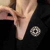 Silk Towel Buckle Scarf Buckle Clothing Accessories Alloy Brooch Pin With Flower Pattern And Electroplating Technology