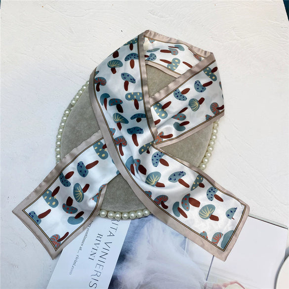 Silks And Satins Fabric Hairband With Bow And Plaid Pattern