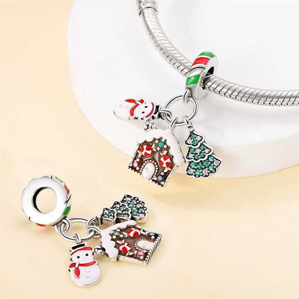 925 Silver Accessories Pendant Beads Jewelry With Copper Plating And Dripping Oil Treatment Festival Elements Original Design