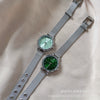 Silver Alloy Bracelet Watch For Women Fashion Elegant Style