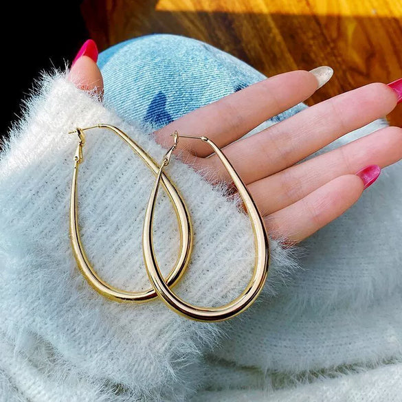 Silver Alloy Women Earrings French Style Cyber Popular Exaggerated Design Retro Matte Highgrade Sense Styling Geometry Pattern Geometry