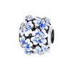 925 Silver Beads Copper Plated Diy Jewelry Bracelet Accessories With Dripping Oil Treatment And Butterfly Charm