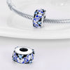925 Silver Beads Copper Plated Diy Jewelry Bracelet Accessories With Dripping Oil Treatment And Butterfly Charm