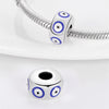 925 Silver Beads Copper Plated Diy Jewelry Bracelet Accessories With Dripping Oil Treatment And Butterfly Charm