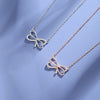 Silver Bow Star Design Women's Light Luxury Niche Clavicle Chain Necklace