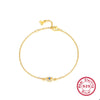 925 Silver Bracelet For Women With Diamonds And Cartoon Character Devil's Eye Simple High End Hand Jewelry