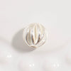 Silver Car Flower Twill Olive Pumpkin Bead Jewelry Accessories With Round Beads And Electroplating