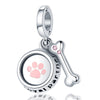 925 Silver Copper Plated Pendant Bone And Pot Shape Animal Original Design Dripping Oil Style