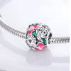 925 Silver Copper Plated Plant Daisy Avocado Sunflower Pendant Jewelry With Dripping Oil Design
