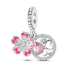 925 Silver Copper Plated Plant Daisy Avocado Sunflower Pendant Jewelry With Dripping Oil Design