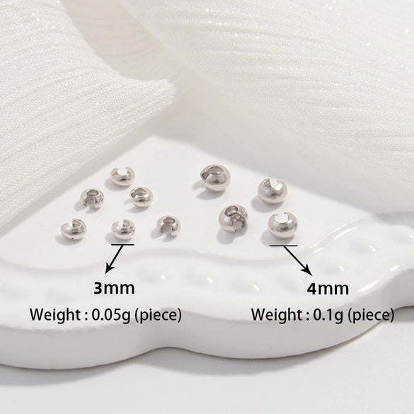 925 Silver Crescent And C Shape Wrap Buckle Jewelry Material With Electroplating