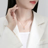 Silver Crown Love Necklace Women's 925 Silver Geometric Diamond Design