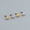 Silver Drop Shape Electroplated Zircon Women's Earrings