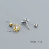 Silver Drop Shape Electroplated Zircon Women's Earrings