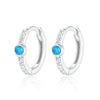 925 Silver Drop Shape Retro Light Luxury Enamel Electroplated Earrings And Ring Set