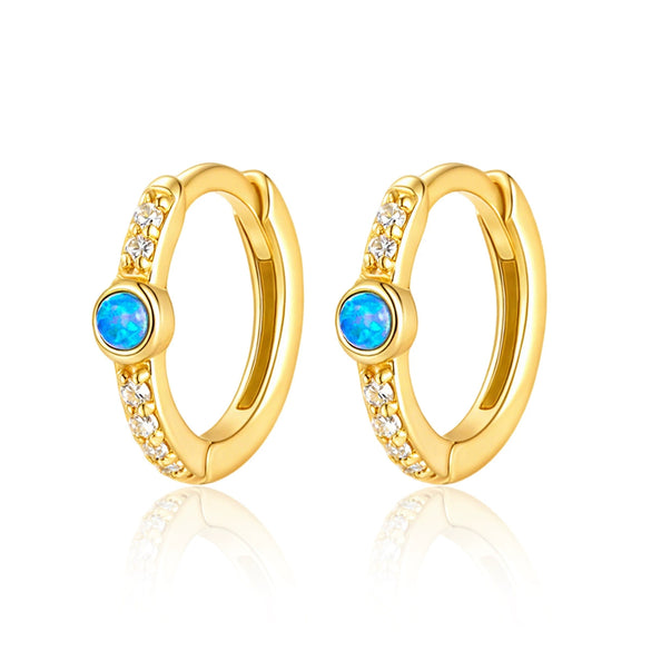 925 Silver Drop Shape Retro Light Luxury Enamel Electroplated Earrings And Ring Set