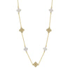Silver Electroplated Four Leaf Clover Flower Double Layer Anklet For Women